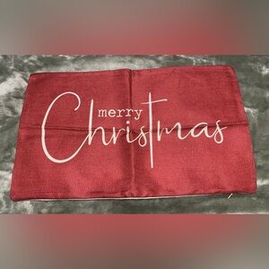 Merry Christmas and Believe Maroon Pillow Covers